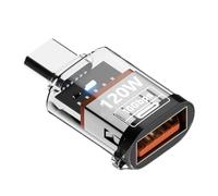 Adaptateur de Type C USB-A - Convertisseur Plug and Play | de données à Haute Vitesse | Adaptateur Portable de Type C USB-A Anti-Chute pour Accessoires de Chargeur d'ordinateur