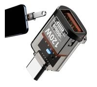 Adaptateur de Type C USB-A - Convertisseur Plug and Play | de données à Haute Vitesse | Adaptateur Portable de Type C USB-A Anti-Chute pour Accessoires de Chargeur d'ordinateur