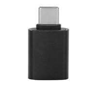 Adaptateur de Type C vers USB, convertisseur USB3.1 résistant à l'usure pour Ordinateur pour Bureau pour Maison pour téléphone Portable(Le Noir)