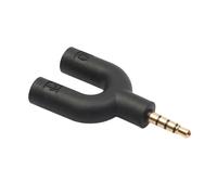 Adaptateur de Type U Double Prise Casque 3,5 MM Câbles Audio Splitter Microphone 2 en 1 Connecteur Pivotant pour Android
