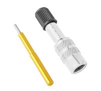 Adaptateur de Valve - Adaptateur de 1,86 x 0,44 Pouces, adaptateurs de Pompe de Fourche de vélo réglables, rallonge de Valve antidérapante en d'aluminium, buse de convertisseur d'