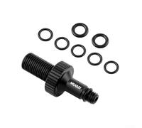 Adaptateur de valve d'air arrière en alliage d'aluminium compatible avec Rockshox Monarch XMM Marzocchi amortisseurs IFP Outils de pompage Noir et rouge