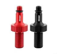 Adaptateur de valve de choc arrière en alliage d'aluminium léger pour vélos avec joints, convient pour Rockshox et (noir)