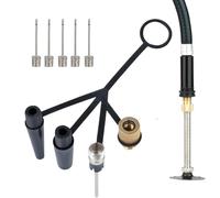 Adaptateur de valve de pneu - Mandrin pneumatique pour valve de 3,15 pouces durable et multicompatible | Ensemble polyvalent de goupilles sphériques avec joint de gonflage à 4 griffes, adat