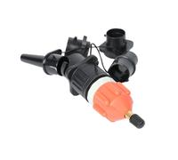 Adaptateur de valve de pompe à air de bateau, kit d'adaptateur de valve à air pour SUP, canoë, planche à pagaie, bateau gonflable, kayak, lit gonflable avec 4 lits standard conventionnels (orange)