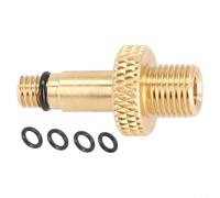 Adaptateur de valve de pompe à air pour amortisseur arrière compatible avec Rockshox, Monarch, et les amortisseurs XMM avec joints toriques de rechange pour une connexion sécurisée de la pompe