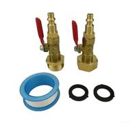Adaptateur de valve de soufflage avec raccord femelle de tuyau d'arrosage de 3/4" pour protéger les conduites d'eau pendant les mois froids (set)