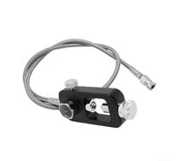 Adaptateur de valve de test submersible 5000 PSI avec tube argenté de 91,4 cm pour vérification de la pression du système de dioxyde de carbone (noir)