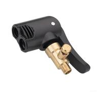 Adaptateur de valve de voiture pour pompes à air portables | Plastique ABS et laiton, durable, s'adapte à la voiture, montage facile, utilisation universelle