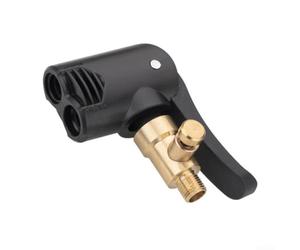 Adaptateur de valve de voiture pour pompes à air portables | Plastique ABS et laiton, durable, s'adapte à la voiture, montage facile, utilisation universelle