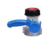 Adaptateur de valve DN40 pour robinet de réservoir d'eau IBC 62 mm raccord de sortie pour récipient de 1000 L, connecteur de citerne d'eau en plastique avec valve de jardin anti-fuite, outil