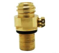Adaptateur de valve en laiton M18 x 1,5 pour recharge de réservoir Soda | Interface TR21x4, longueur de 5,1 cm, usinage précis, finition polie, design de valve à broche