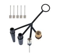 Adaptateur de Valve pour vélo, Accessoire de compresseur d'air avec 4 Griffes | Adaptateur pour gonfleur de buse - pour Maison, Atelier, Gym, Ballons flottants, Basket-Ball, gonflables