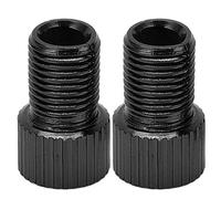 Adaptateur de Valve Presta vers Schrader, Paquet de 2 |Convertisseur de Pompe à vélo en Alliage d'aluminium Longue durée |Cyclisme de Montagne/Cyclisme sur Route/Gonflage des (Black)