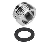 Adaptateur de vanne de dérivation de robinet de cuisine |Convertit le filetage fin en MGH 3/4" pour refroidisseur de moût/lave-bouteilles | Laiton chromé, 15/16" - 27 et 55/64" -