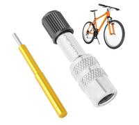 Adaptateur De Vélo Adaptateur Prestable Extension De Valve | Adaptateur D'air Pour Fourche De Roue Avant, Compatible Avec Vélo De Course, Montagne Et Pompes À Vélo