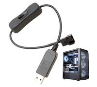 Adaptateur de Ventilateur USB | Connecteur PWM USB 3 Broches/4 Broches -