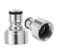 Adaptateur de verrouillage à bille for brassage amateur - Acier inoxydable, compatible gaz et liquide, for accessoires de brassage en fût, 1 pièce(Liquid)