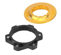 Adaptateur de verrouillage central, vélo VTT frein à disque verrouillage central 6 boulons adaptateur de siège de Conversion de Rotor de frein à disque(Noir + Or)