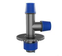 Adaptateur de vidange de sol 2 en 1 pour machine à laver - Raccord direct d'égout - Joint en silicone anti-odeur pour usage domestique et commercial - Gris bleu (B)
