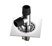 Adaptateur de vidange de sol pour machine à laver - Joint anti-débordement - Raccord coudé pour tuyau d'égout - Accessoires de salle de bain durables