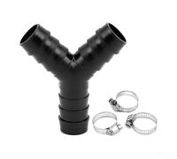 Adaptateur de vidange Machine à laver, séparateur Type Y, Texture en plastique for raccord connexion simultané d'appareils(Black)