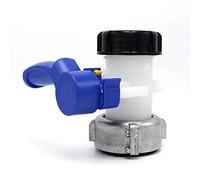 Adaptateur de vidange papillon pour réservoir IBC DN80 - Diamètre intérieur 62 mm - Raccord de tuyau adaptateur de vidange pour robinet de jardin