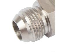 Adaptateur de vidange pour carter d'huile turbo 10 AN vers M18 x 1,5 mm en acier sans soudure avec écrou et joint pour projets de turbocompresseur