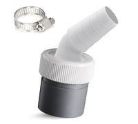 Adaptateur de vidange pour machine à laver, adaptateur pour tuyau de 40 mm de diamètre, entrée Ø 18-24 mm, tuyau avec collier de serrage pour machine à laver, lave-vaisselle et sèche-linge