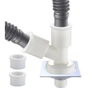Adaptateur De Vidange Pour Machine À Laver,Raccordement Étanche Anti-Odeur,Siphon Au Sol Pour Lave-Linge | Femmes Adultes Buanderie Salle De Bain Toilettes