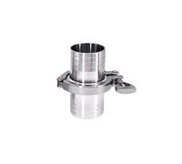 Adaptateur de virole de filetage de couvercle à trois pinces en acier inoxydable 304 avec raccord de tuyau à joint en silicone, 1 pièce(K50.5mm 1.5 Inch Tc 19mm)