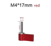 Adaptateur de vis de levier de pouce pour DJI Ronin M,stabilisateur de cardan,poignée torsadée à la main,figurine M5 M6,filetage mâle,longueur 17mm 25mm - Type M4x17mm red