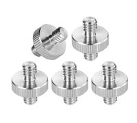 Adaptateur De Vis Fileté Mâle 1/4 "À Mâle 1/4", Convertisseur De Goujon À Double Tête Pour Cage De Caméra/Plate-Forme D'épaule/Panneau Led 5 Pièces