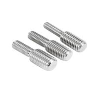 Adaptateur de vis sans tête à double extrémité en acier inoxydable 304, boulon conversion for appareil photo, réductrices M4-M16(M4x15mm to M8x15mm)