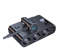 Adaptateur de voiture à 7 ports - Hub de port de charge haute vitesse, unité d'alimentation multi-prises sécurisée | Solution d'alimentation de voyage pour les voyages, les tablettes, les ordinateurs