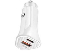 Adaptateur de voiture à charge rapide 38 W avec double port, chargeur de voiture mis à jour pour les voyageurs d'affaires et les longs voyages