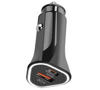 Adaptateur de voiture à charge rapide 38 W avec double ports pour les voyageurs d'affaires et les longs voyages Chargeurs rapides à double port