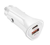 Adaptateur de voiture à charge rapide 38 W avec double ports pour les voyageurs d'affaires et les longs voyages Chargeurs rapides à double port