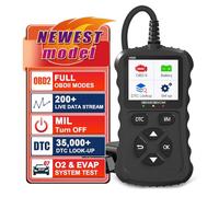 Adaptateur de voiture d'équipement de diagnostic d'OBD2 pour l'outil de diagnostic de voiture de lecteur de code de voiture obd eobd diagnostique l'erreur avec toutes les fonctions d'OBDII, Noir