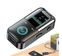 Adaptateur de voiture - Kit émetteur sans fil 4 en 1, récepteur de musique mains libres sécurisé, longue durée, ajustement fiable pour téléphone, TV, ordinateur et système audio mains libres