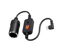 Adaptateur de voiture Plug and Play de type C - Réglables - 9 V 12 V 15 V 20 V - Charge rapide - Adaptateur de cigarettes de voiture