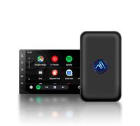 Adaptateur de voiture sans fil Android Nano Series - Connexion instantanée du smartphone à l'écran - Le plus petit adaptateur sans fil - AutoSky - Câbles USB-A et USB-C - Filaire Android Auto requis