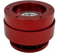 Adaptateur de volant à dégagement rapide pour simulateur de course pour base Moza Turn Direct Drive, moyeu en alliage d'aluminium avec mécanisme de verrouillage sécurisé, finition noire et rouge