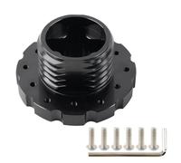 Adaptateur De Volant De Jeu Pour Thrustmaster TX T300 T500 TS En Aluminium Rouge/noir Moyeux de Volant(Black)