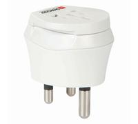 Adaptateur de Voyage 2-en-1 Universel pour Europe et Afrique du Sud 16A Blanc