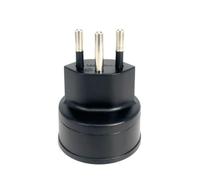 Adaptateur de voyage 3 broches 10 A 250 V, prise électrique UE vers Suisse(Black)