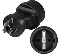 Adaptateur de voyage 3 pôles Europe Schuko vers Chine/Australie