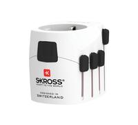SKROSS - 1.103145 | Pro | Adaptateur de Voyage Universel 2-3 pôles pour Schuko. Tension et Puissance nominale: 100V - 630W / 250V - 1575W - Protection Contre Les Chocs électriques
