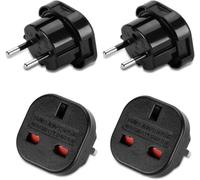 Adaptateur de Voyage - Aadaptateur - UK vers FR - Type G vers Type C - 2 pièces - Intérieur