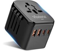 Adaptateur De Voyage , Adaptateur De Voyage, Avec 2 Usb A Et 2 Usb C, Adaptateur De Voyage Pour Les Usa, L'Angleterre, La Thaïlande, L'Australie, Pd20 W[Z3736]